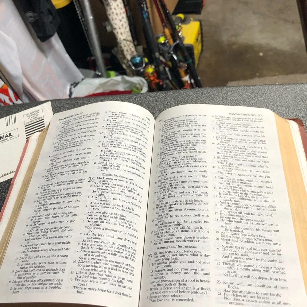 Holy Bible New American Standard Burgundy Cover Portable by B&H 1977